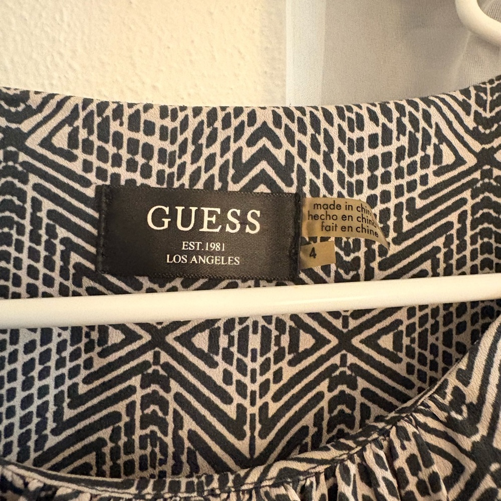 Guess Monochrome Geometric Dress